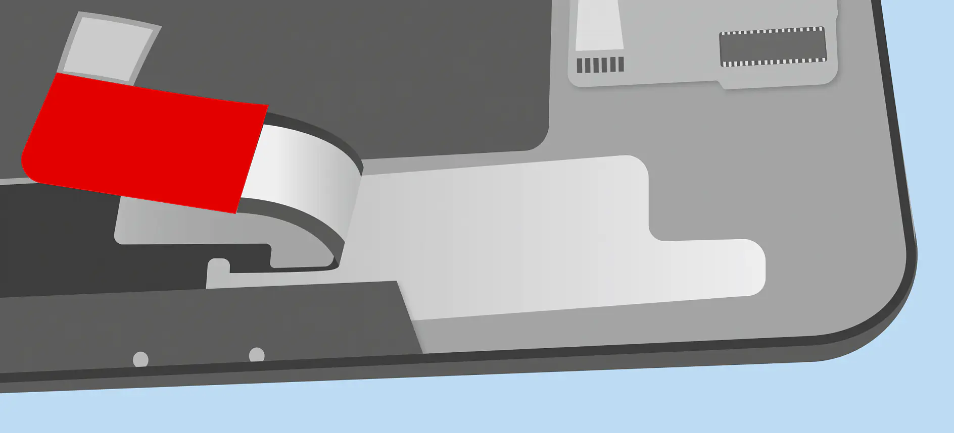 用导电胶带接地