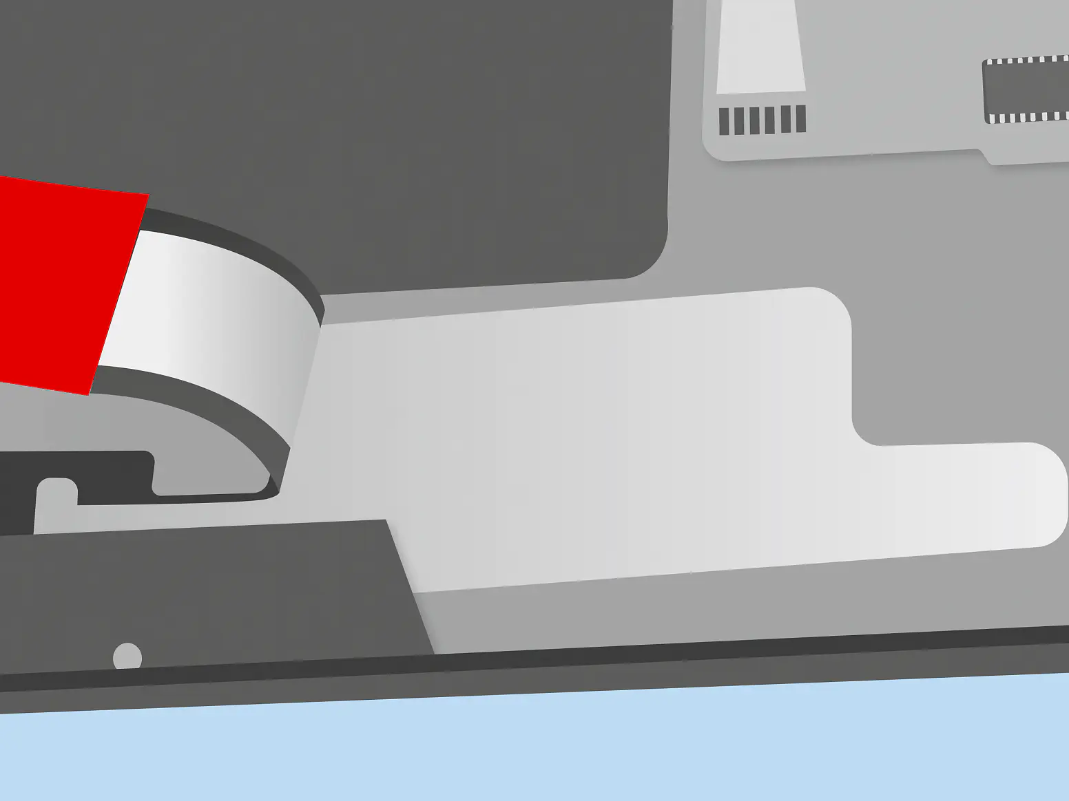 用导电胶带接地