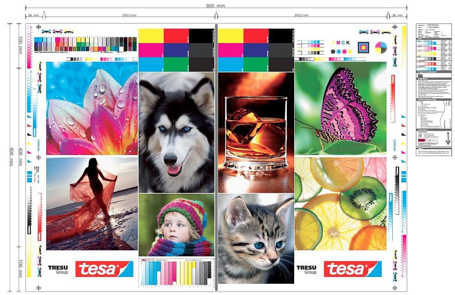 tesa® TRESU 印刷样品 tesa® TRESU 印刷样品
