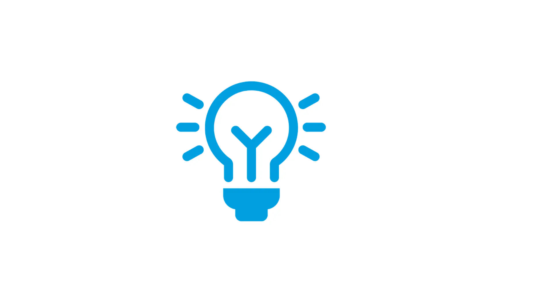 A solid blue square centered on a white background. (This text has been generated by AI)