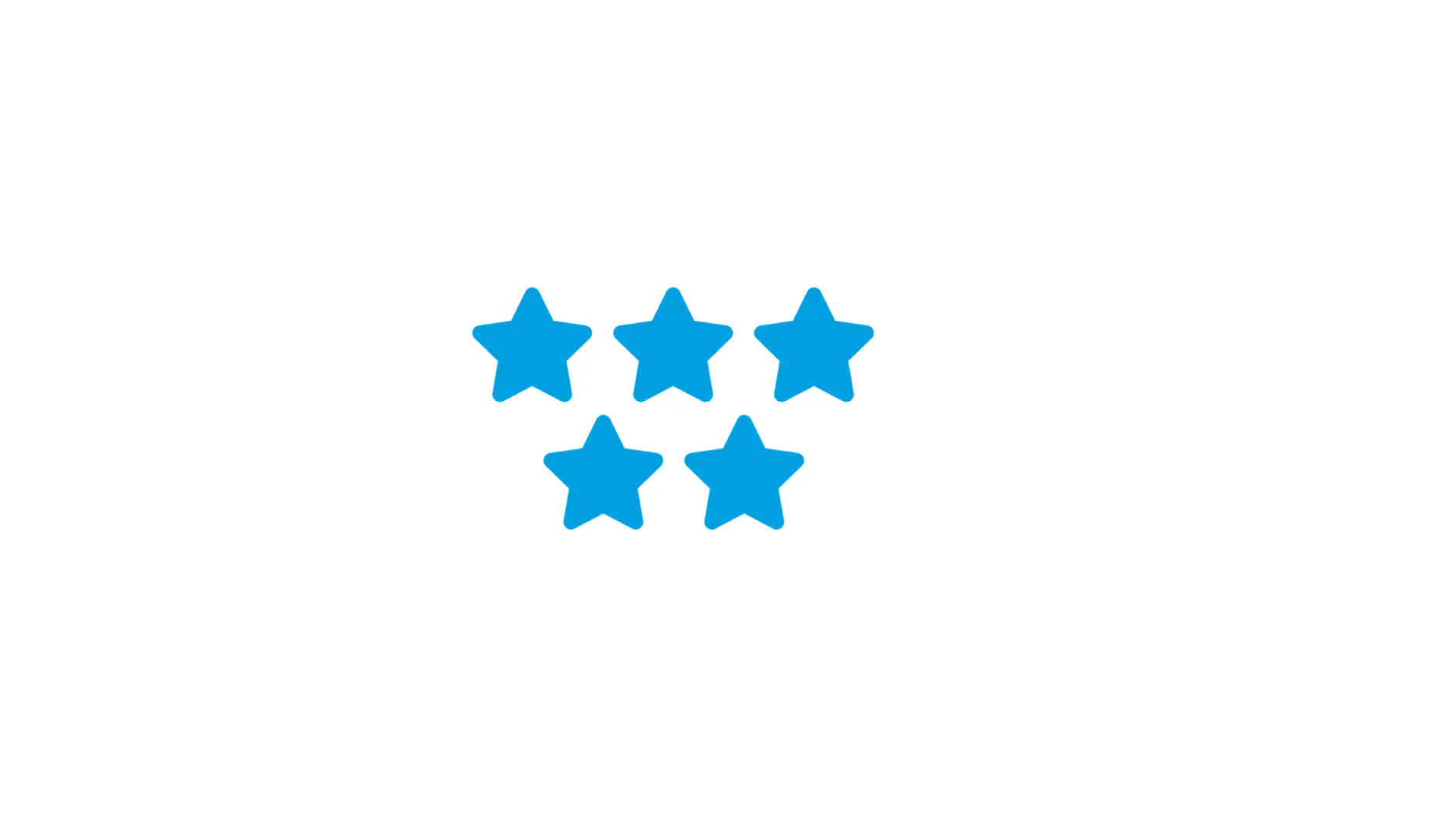 A simple blue rectangle is centered on a white background. (This text has been generated by AI)