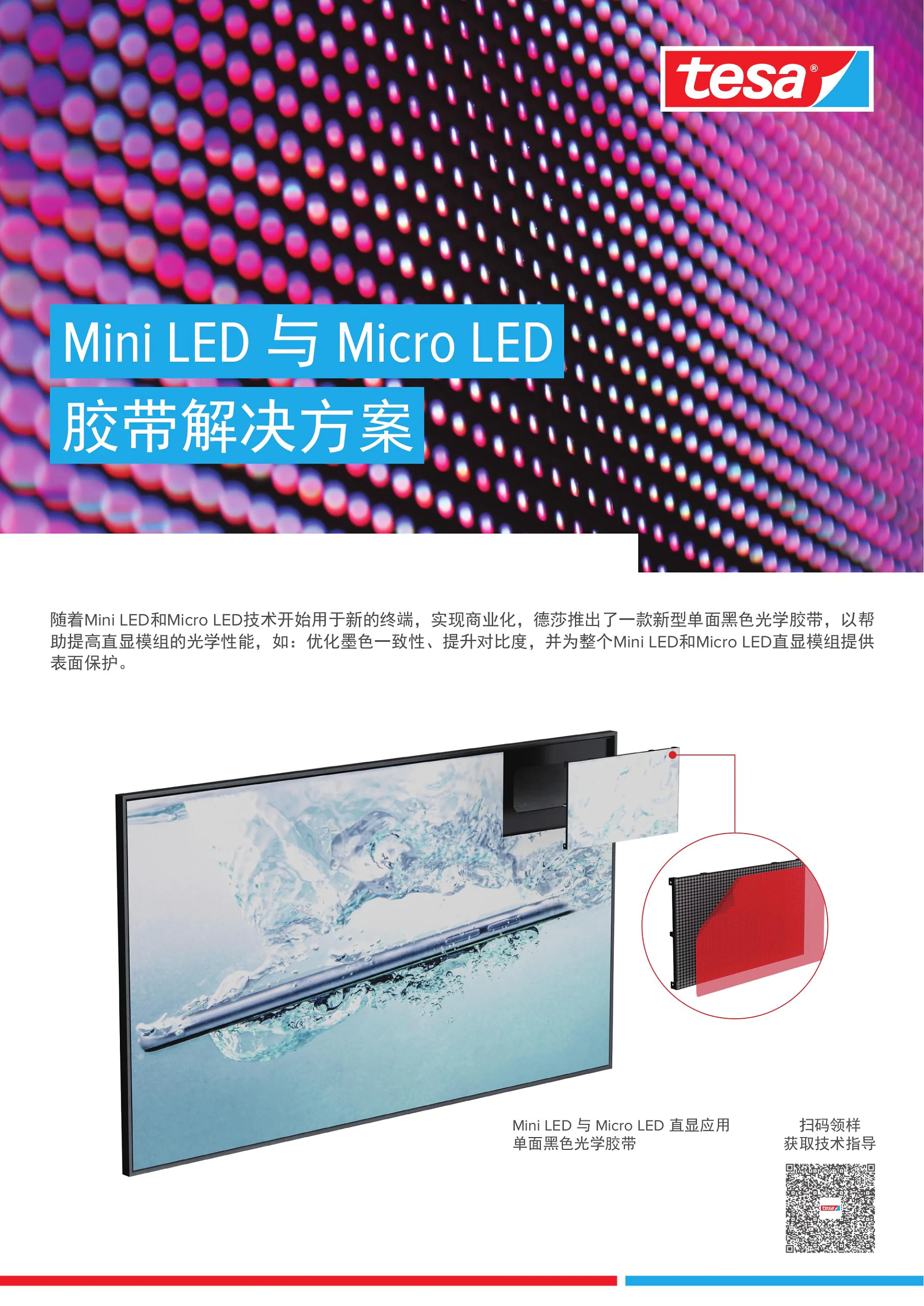 Mini LED 与 Micro LED 胶带解决方案 2022