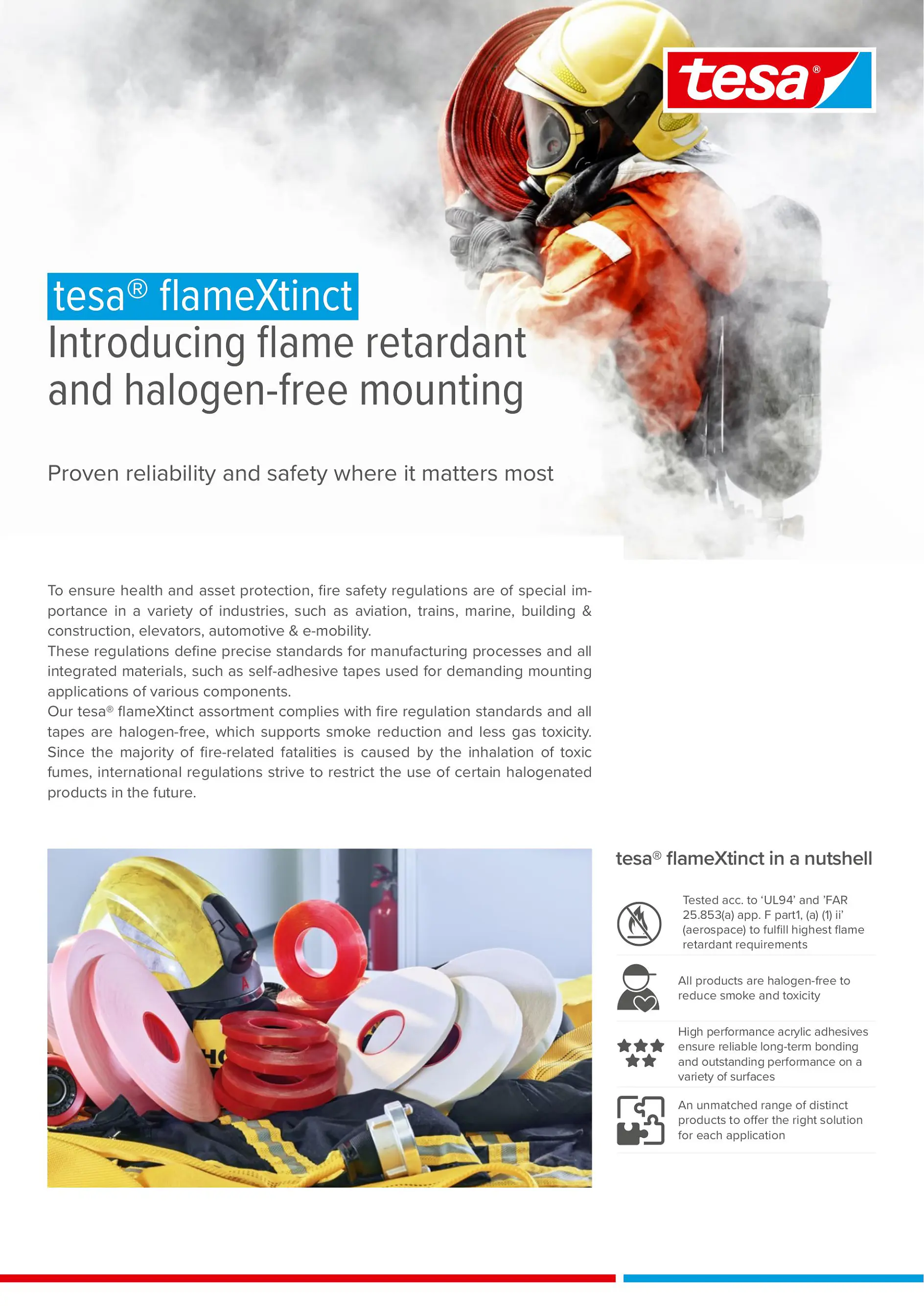 tesa® flameXtinct 产品宣传单